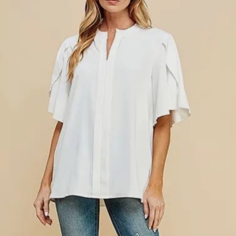 Elegant White Women's Top
